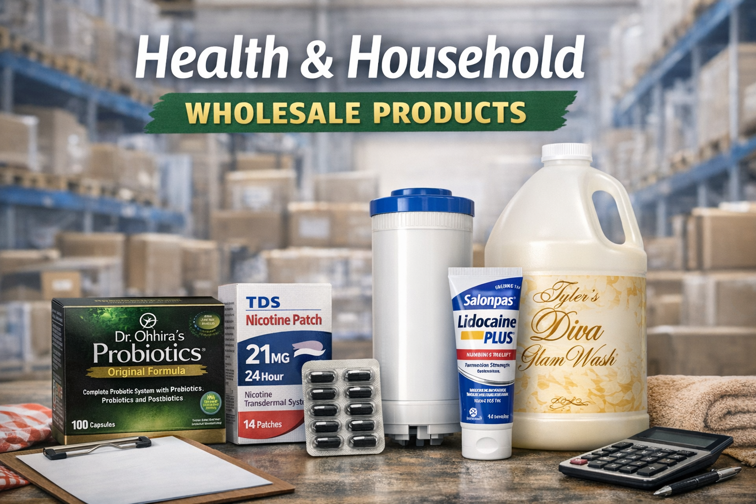 health and household essentials wholesale products
