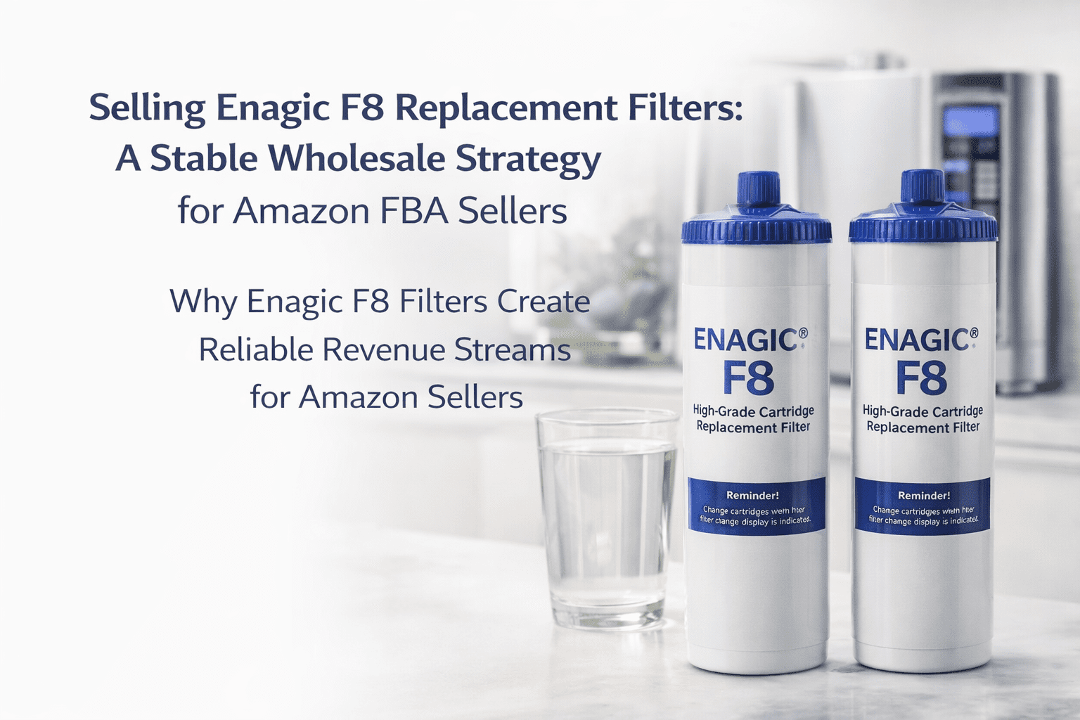 Filter - Genuine Enagic F8 replacement water cartridge for Amazon FBA wholesale resale