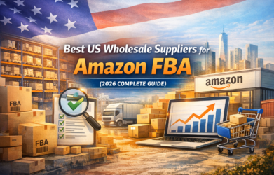 US wholesale suppliers for Amazon FBA warehouse inventory boxes and shipping process