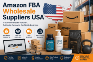 Amazon FBA Wholesale Suppliers USA helping Amazon sellers source authentic wholesale products for FBA business growth