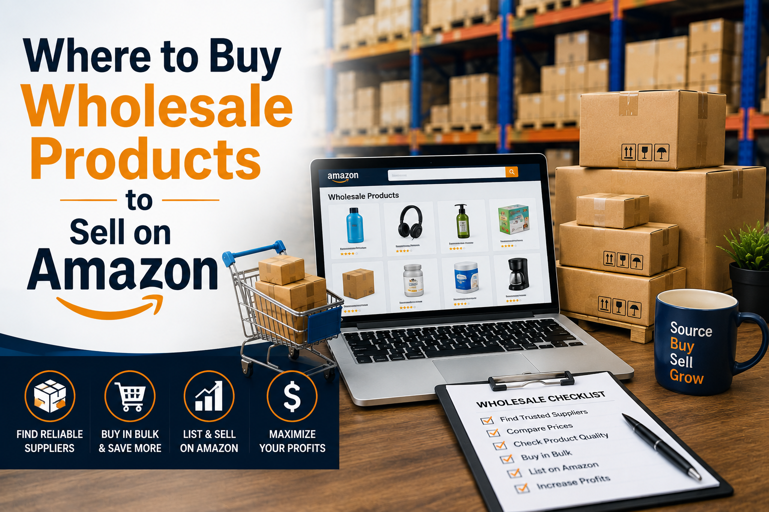 where to buy wholesale products to sell on amazon with Trusted Amazon FBA Suppliers